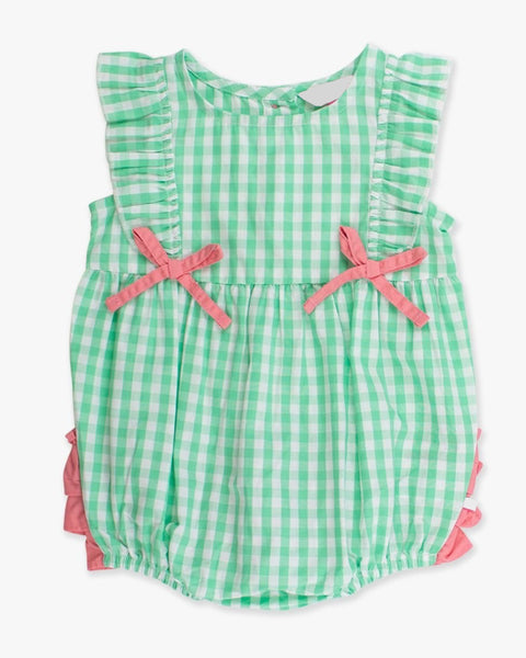 Gingham Woven Romper