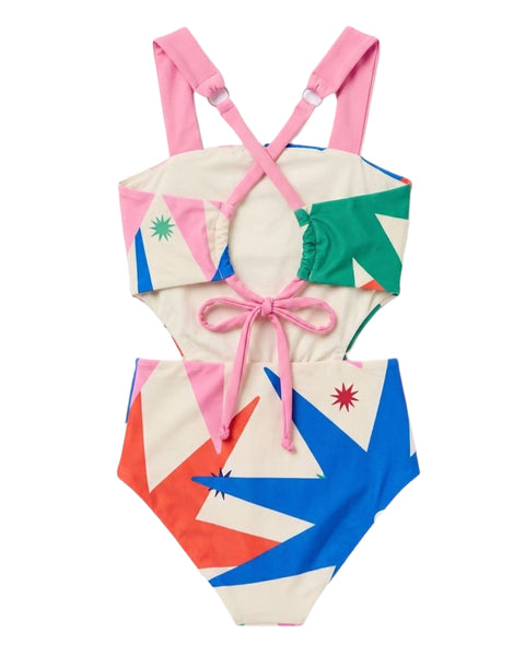 Stars Cut Out One Piece Suimsuit