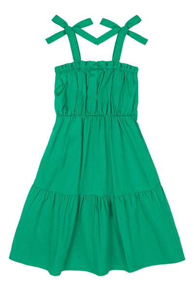 Holiday Green Woven Dress: 4T & 6Y