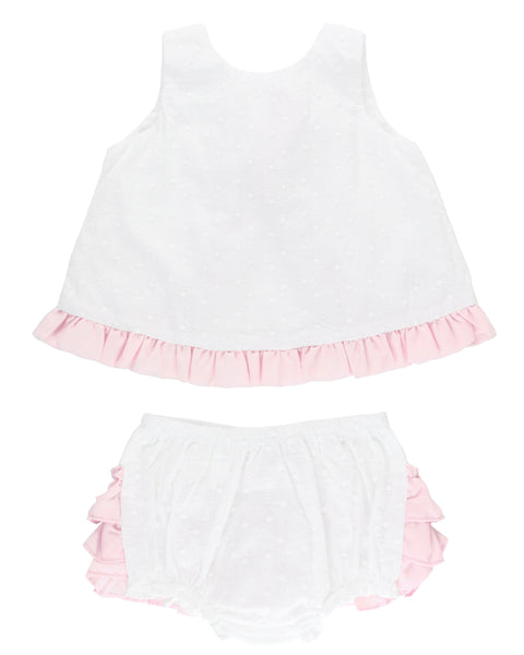 Swiss Dot Swing Top and Bloomer Set