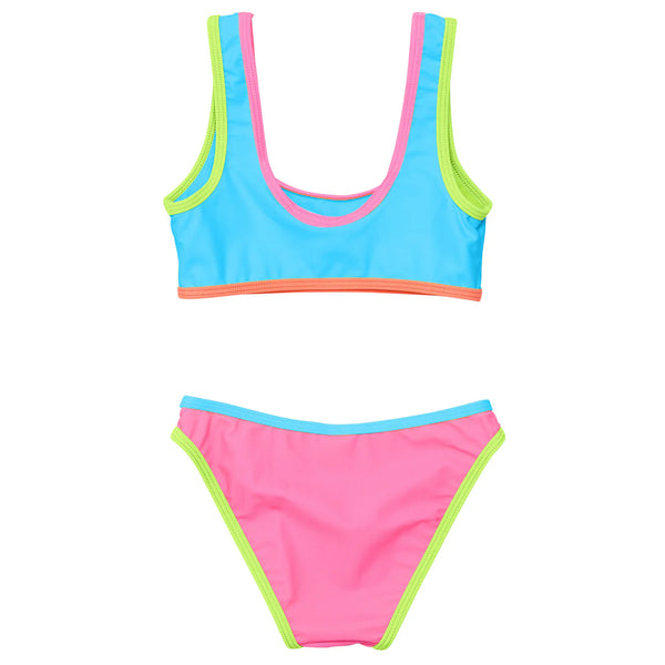 Neon Colorblock Bikini