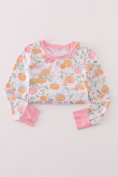 Pumpkin Bamboo Pajama: 2T