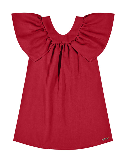 Red Linen Dress