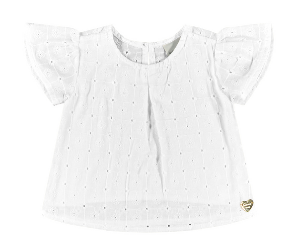 Floral Eyelet Top & Shorts (White or Red)