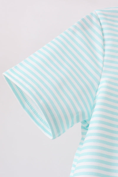 Tool Embroidery Stripe Top