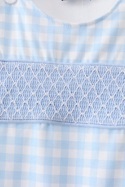Blue Gingham Jon Jon