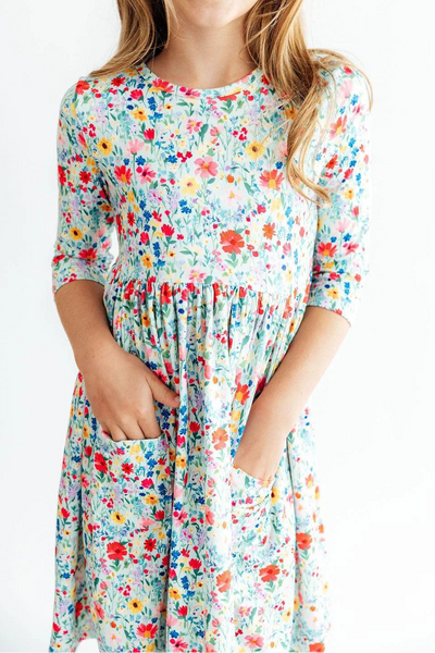 Pretty Flowers Pocket Dress