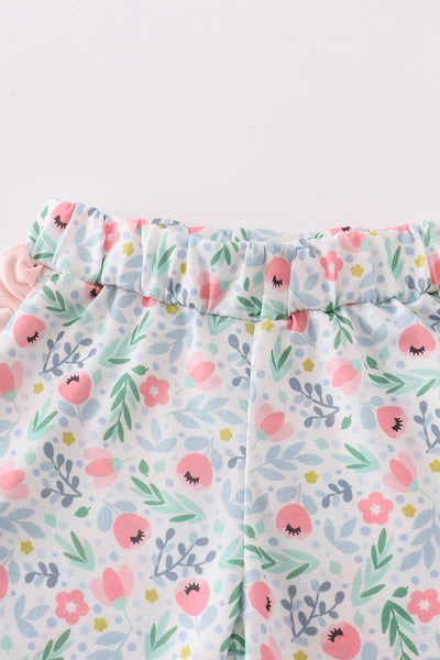 Floral Bunny Top & Short Set