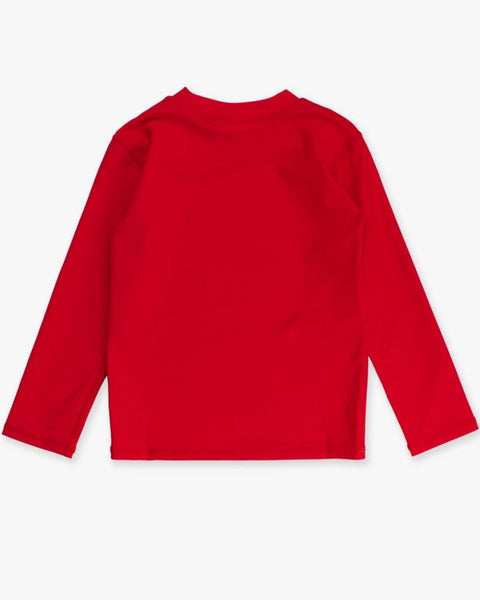 Red Long Sleeve Rash Guard