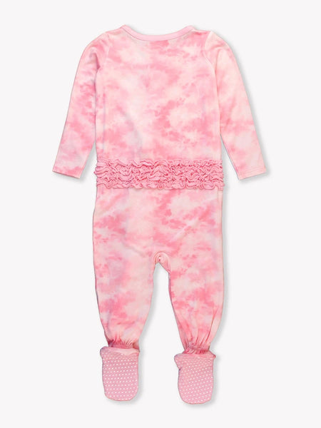 Tie Dye One Piece Zipper Footie Pajama (Variety of Color)