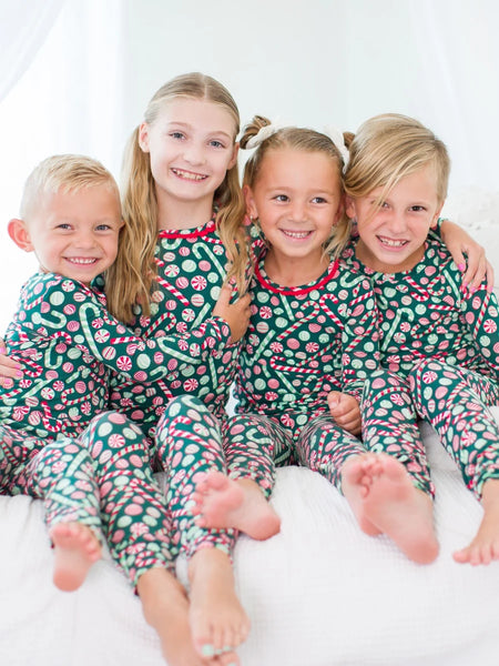 Peppermint Ruffle Pajama Set