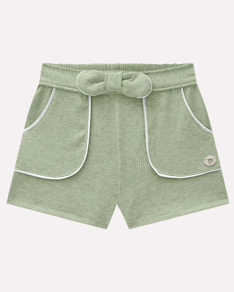 Girl Sage Bow Shorts