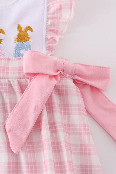 Bunny Pink Bow Romper