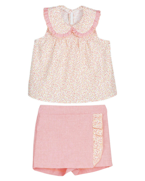 Mini Floral Skort Set