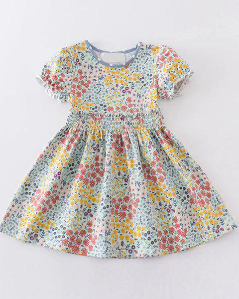 Floral Smocked Dress