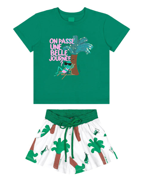 Island Vibes Girl Short Set