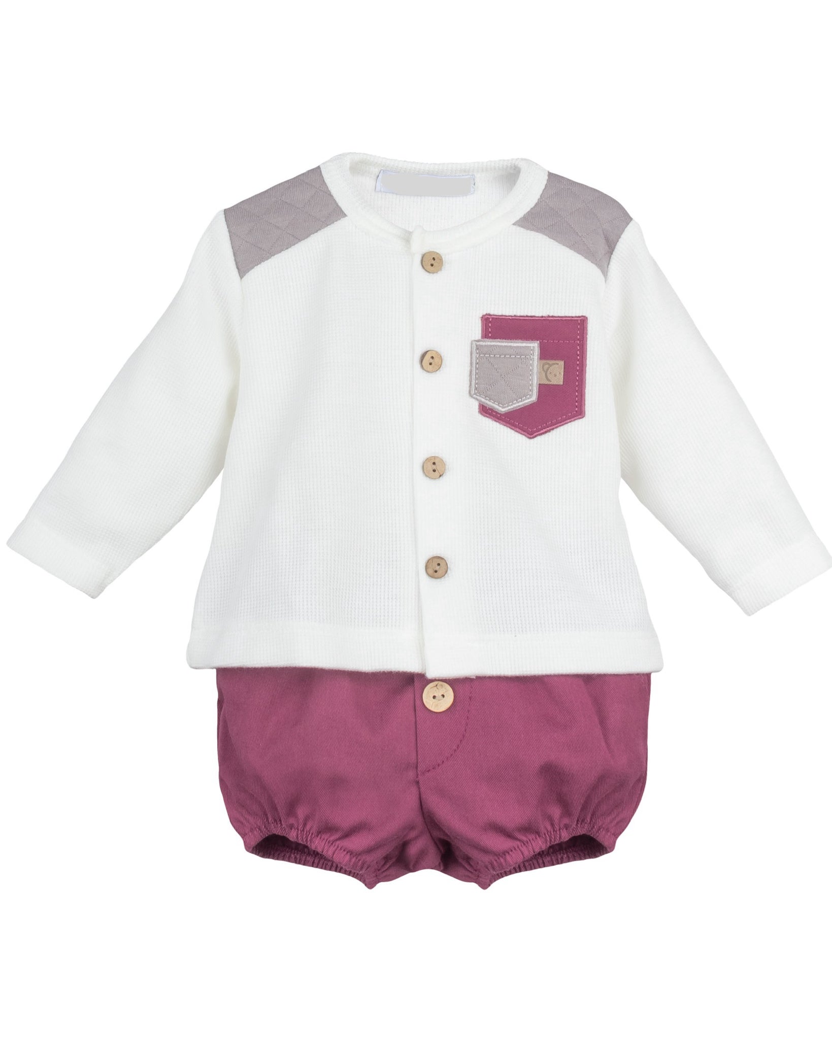 Baby Burgundy Bombacho Set