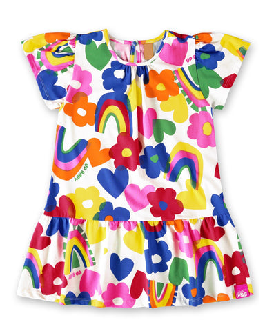 Flower Power Jersey Dress: 2T