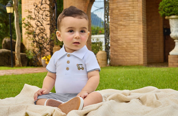 Golf Cart Beige Polo Set