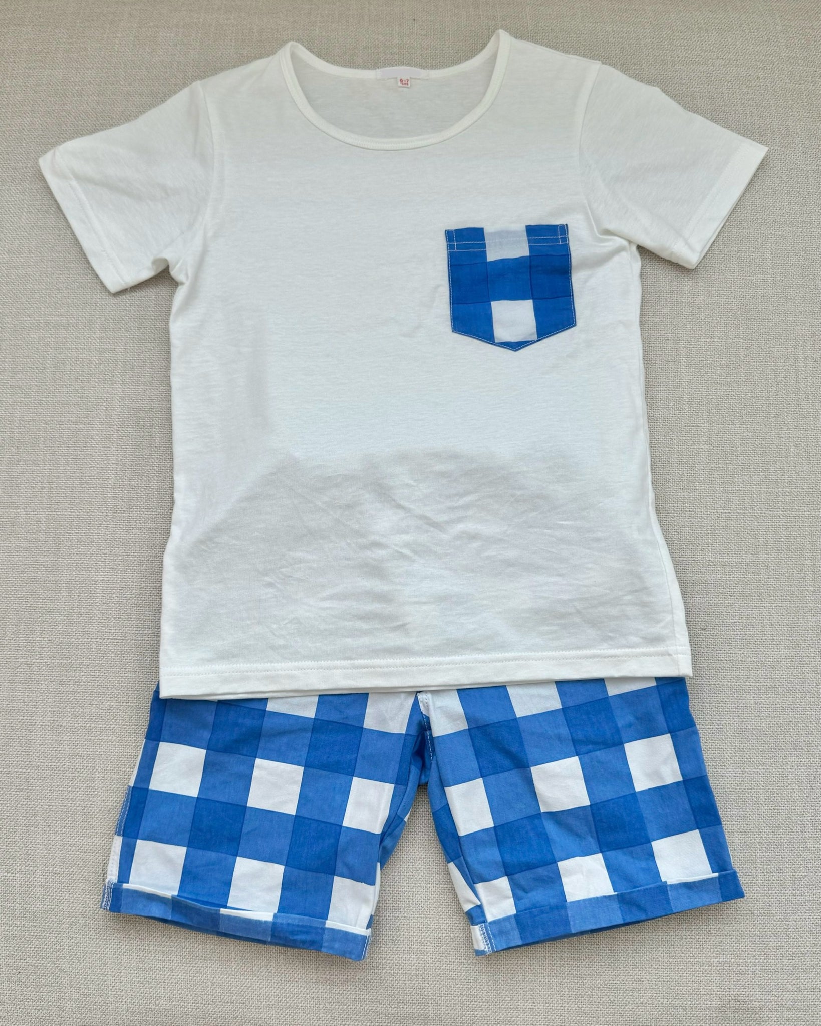 Amalfi Check Boy Set