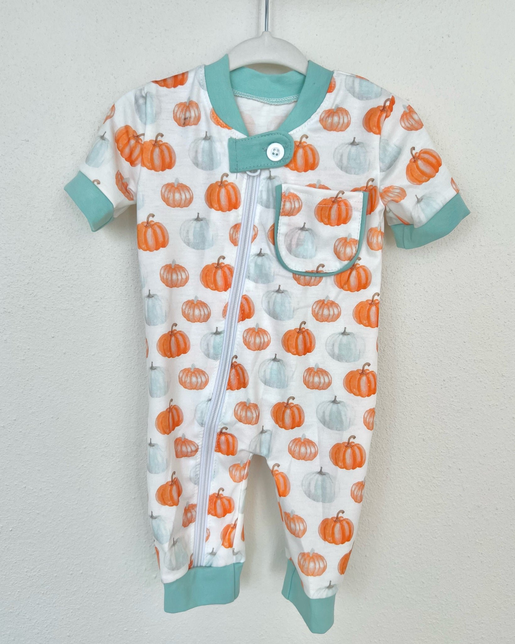 Pumpkin Patch Baby Zipper Pajama