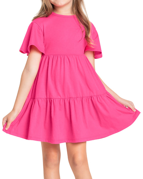 Pink Jersey Dress: 10Y