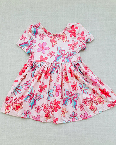 Butterflies Garden Twirl Dress: 2T & 3T