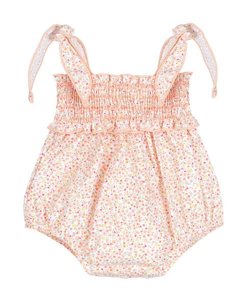 Mini Floral Smocked Bubble Romper