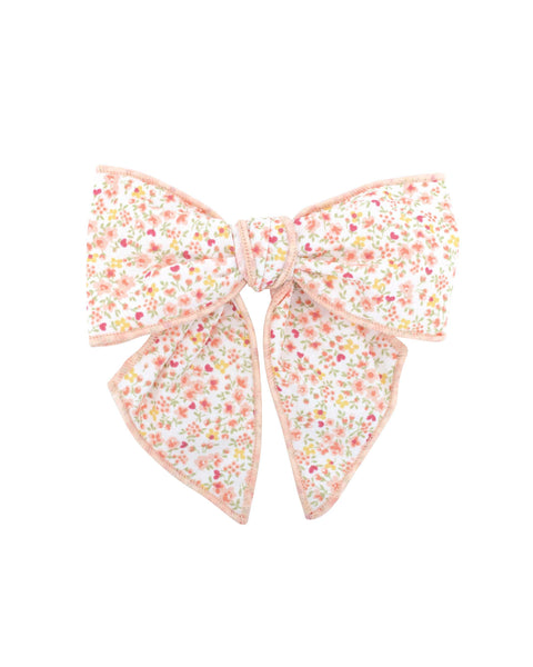 Mini Floral Hair Clip Bow