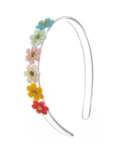 Colorful Pearl Daisies Headband