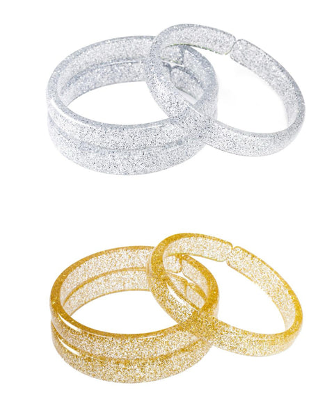 Glitter Bangles (Set of 3) - Variety of Colors