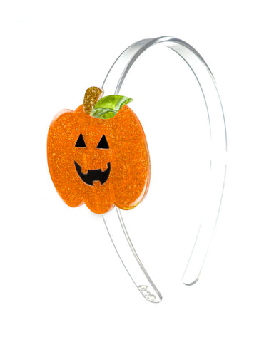 Glitter Pumpkin Headband