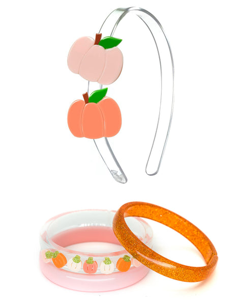 Double Pumpkins Acrylic Headband