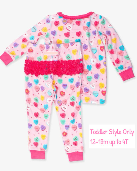 Candy Hearts Pajama Set