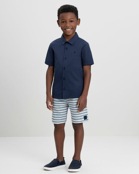 Navy Woven Set