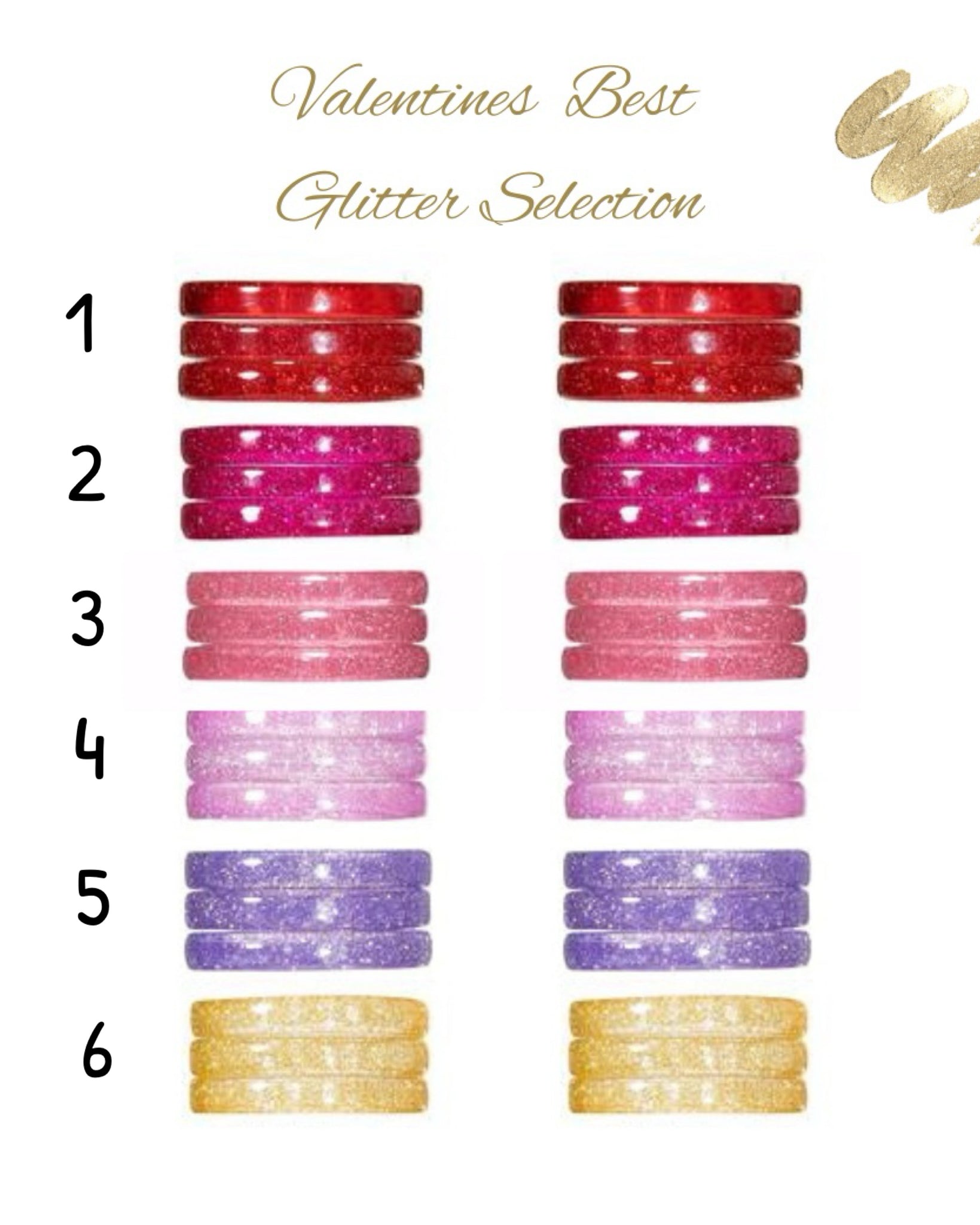 Glitter Set Assorted Bangles