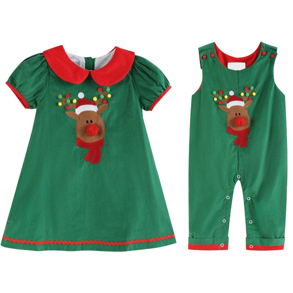 Green Reindeer Overall