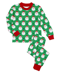 Santa Green Pajama Set