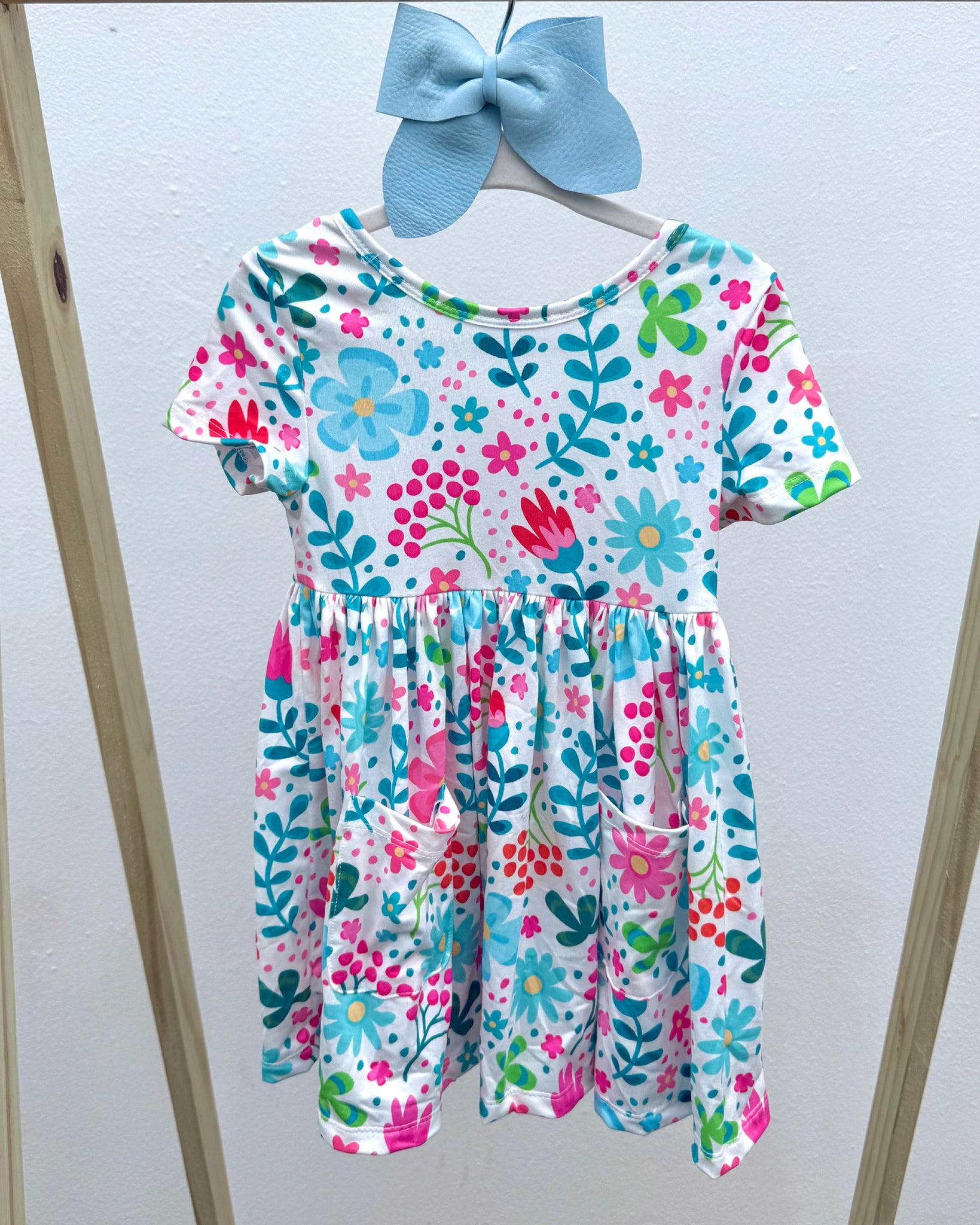 Beautiful Garden Pocket Twirl Dress