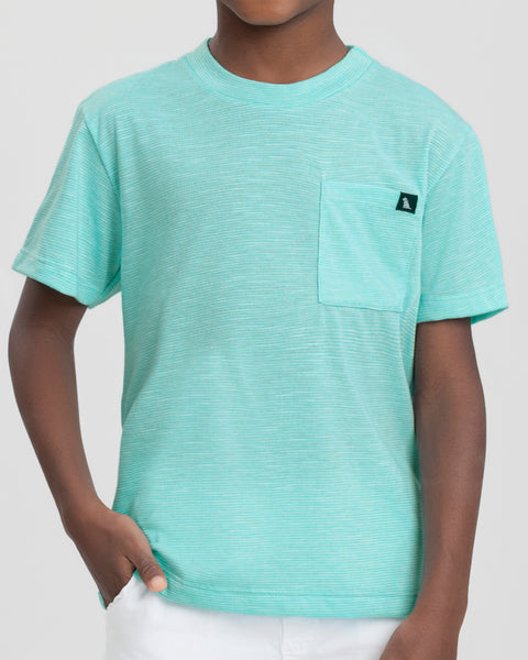 Aqua Yarn Dyed T-Shirt