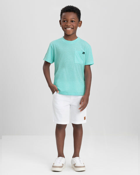 Aqua Yarn Dyed T-Shirt
