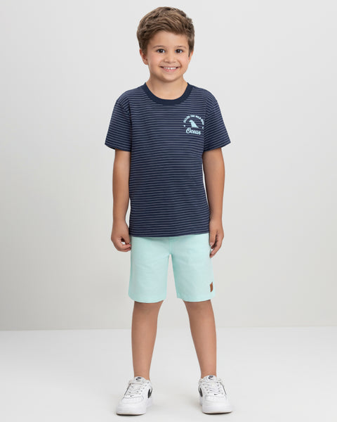 Navy Striped T-Shirt