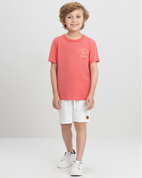 Light Red Striped T-Shirt
