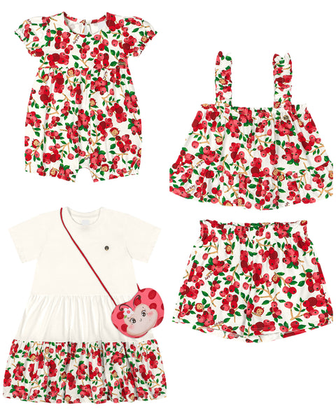 Berry Sweet Dress with Crossbody Bag