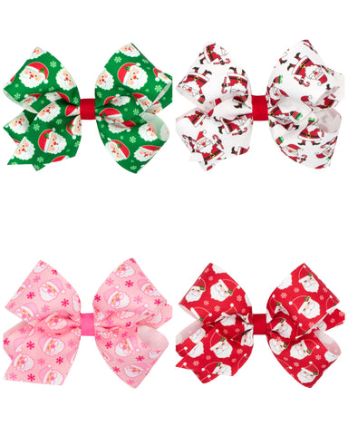 Santa Claus Medium Hair Bows