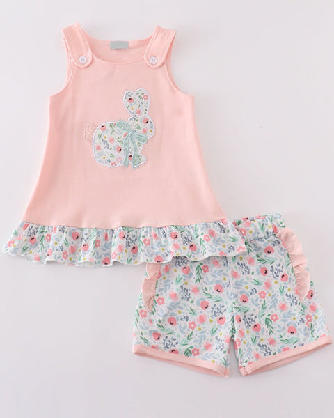 Floral Bunny Top & Short Set