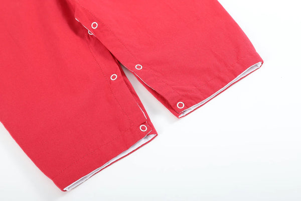 Red Reindeer Pocket Overall