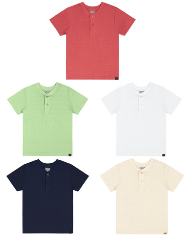 Button-Up T-Shirts (Variety of Colors)