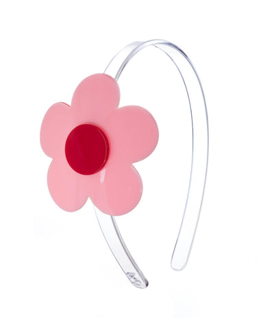 Pink Flower Acrylic Headband