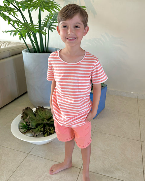 Light Coral Boy Short